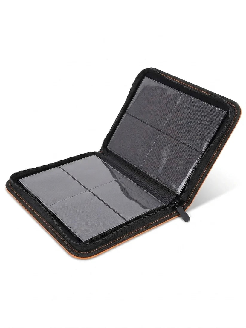 4 Pocket Zipper Binder - Black