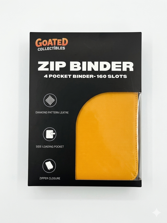 4 Pocket Zipper Binder - Yellow