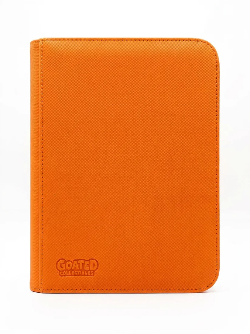 4 Pocket Zipper Binder - Orange