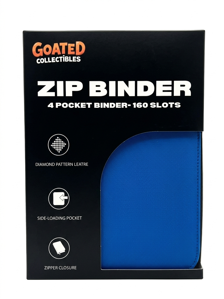 4 Pocket Zipper Binder - Blue