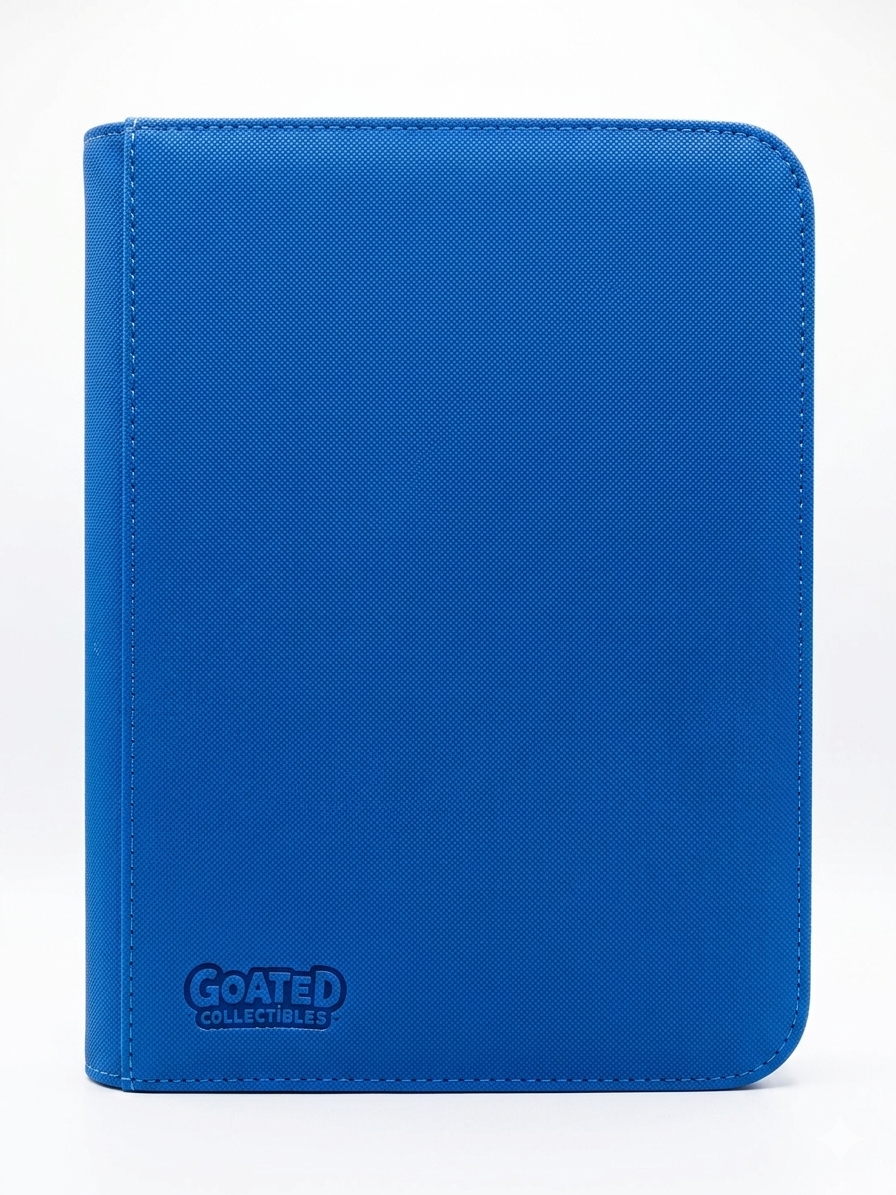 4 Pocket Zipper Binder - Blue