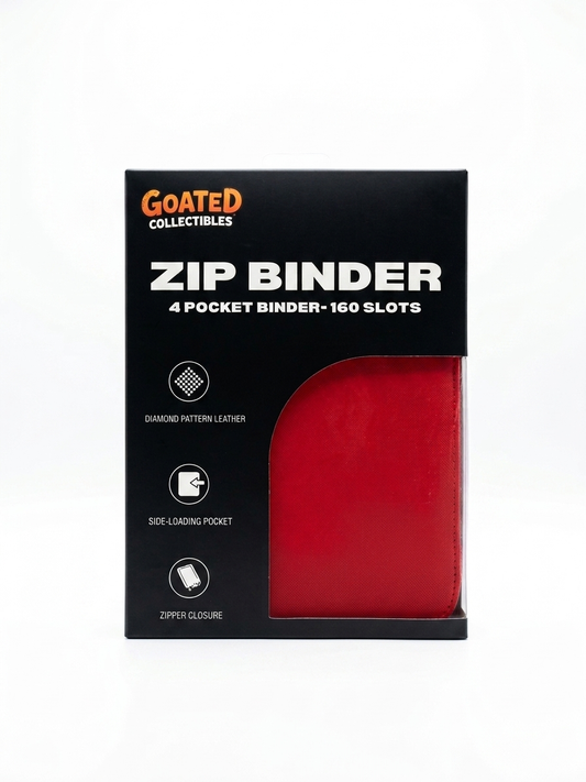 4 Pocket Zipper Binder - Red